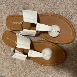 White rampage sandals size 9.5 NWT